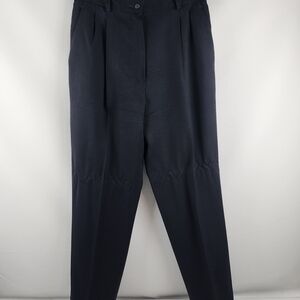 Pendleton Pants Womens 12 Petite Black 100% Virgin Wool Lined Dress (30x29)